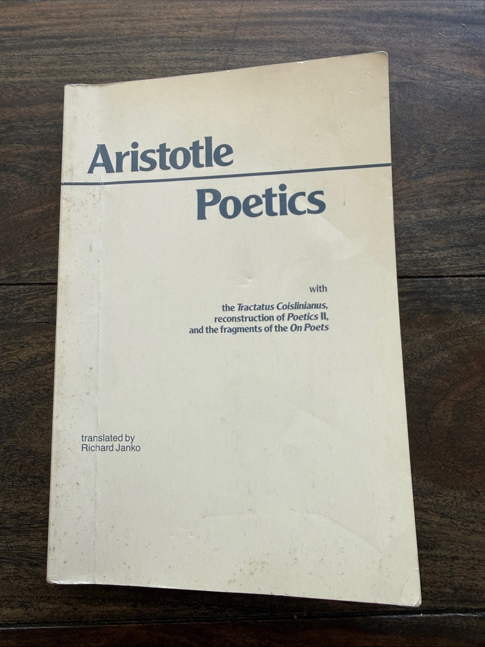 Aristotle Poetics: Aristotle. Translated by Richard Janko